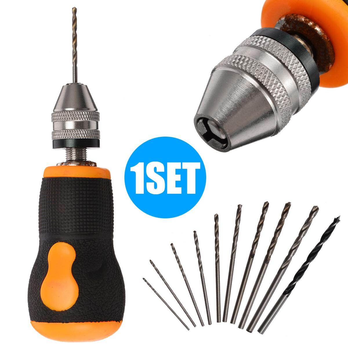 BOKALI Di Động Micro Mini Nhỏ Cầm Tay + 10 Chiếc Xoắn Khoan Dụng Cụ 0.8-3.0mm