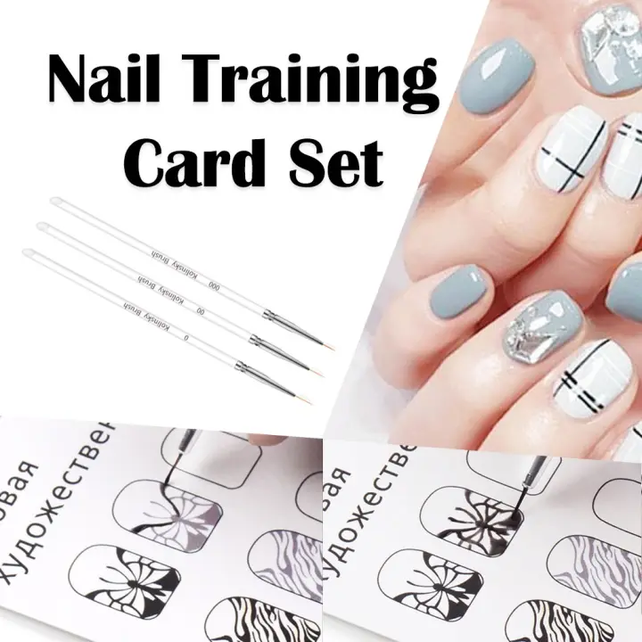 The Nail Training Set Includes The Exercise Book Off Load Towel Pull Out Pen Lazada Singapore