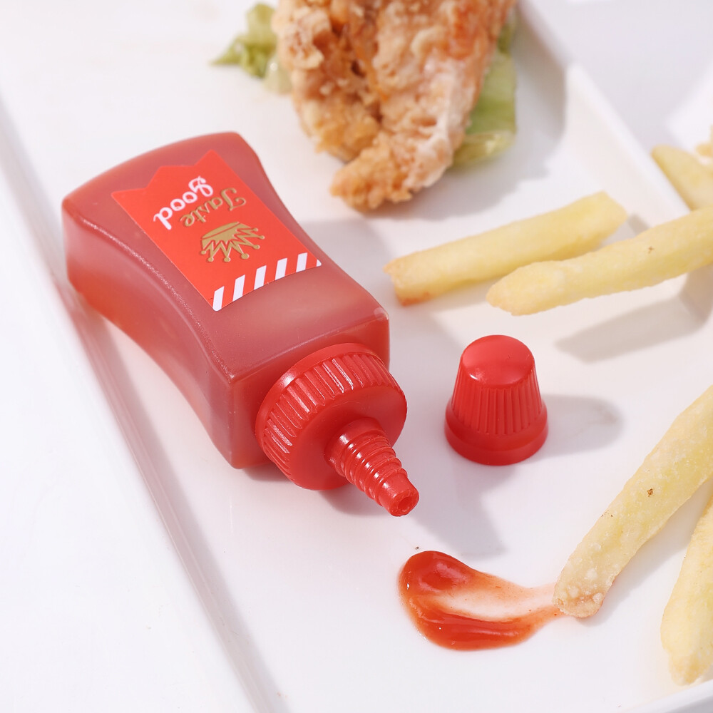 2pcs/set Mini Condiment Squeeze Bottles Portable Small Sauce Salad Dressing Container Bento Box Sauce Squeeze Bottle