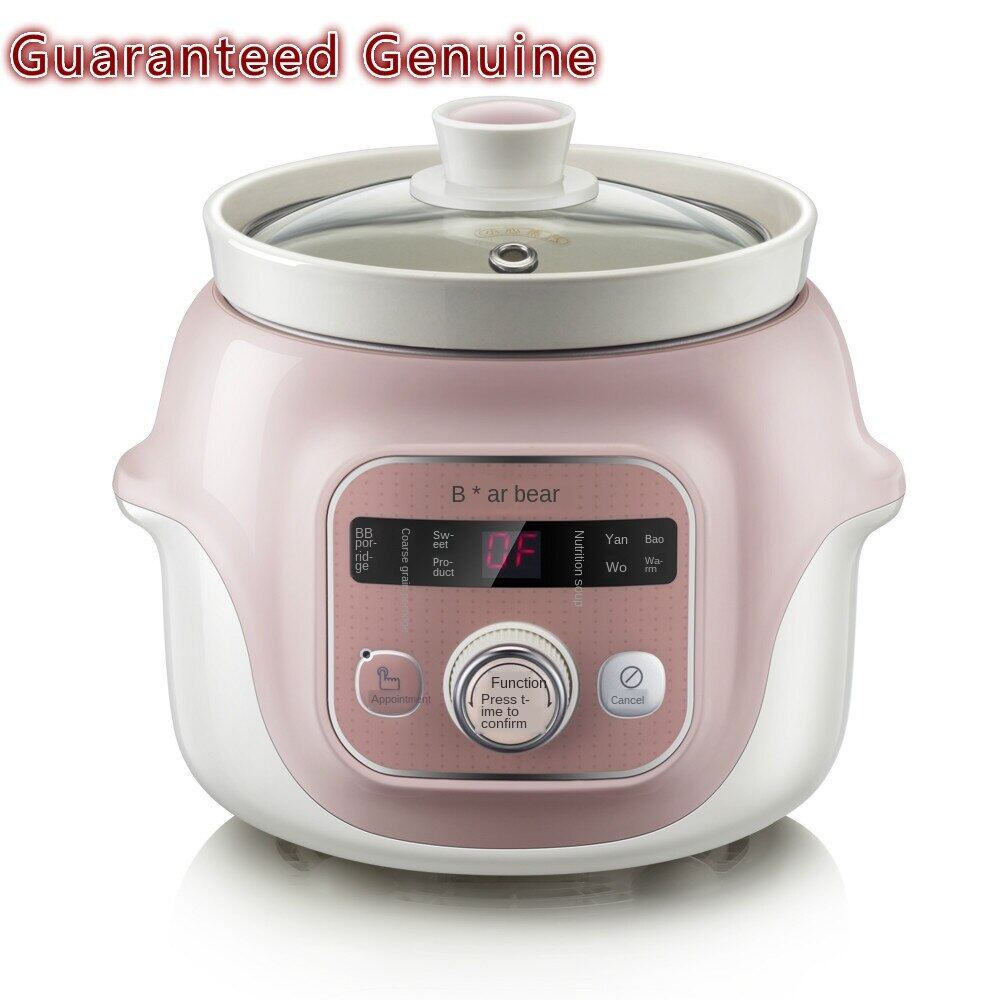 220v 1l Pink Mini Ceramic Whiteware Electric Slow Cookers Baby Porridge Cooking Soup Stewing Pot 6 Functions 100w Easy To Clean Lazada Singapore