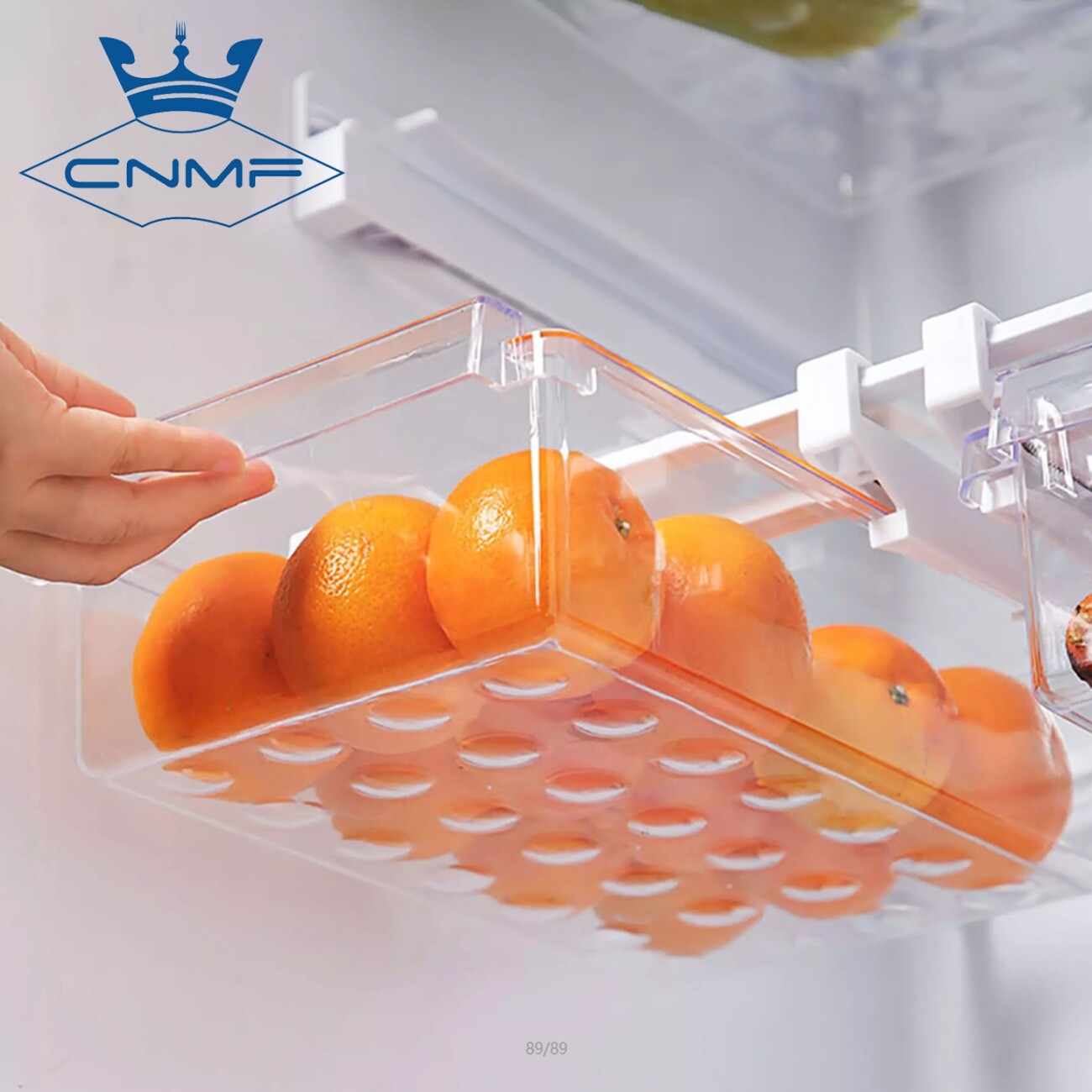 CNMF Refrigerator Storage Box Special Fresh-keeping Box For Refrigerator Food Plastic Drawer Rectangular Egg Carton