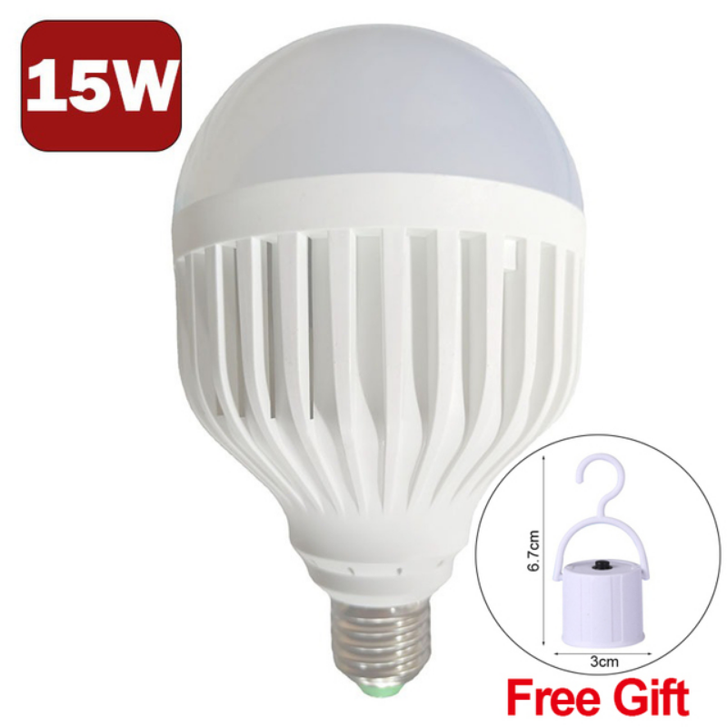 Led Light Bulb E27 Rechargeable Emergency Bulb Waterproof built-in battery water touched bulbs with hook for indoor table lamp wall lighting ceiling light replace bulb outdoor camping light work lighting