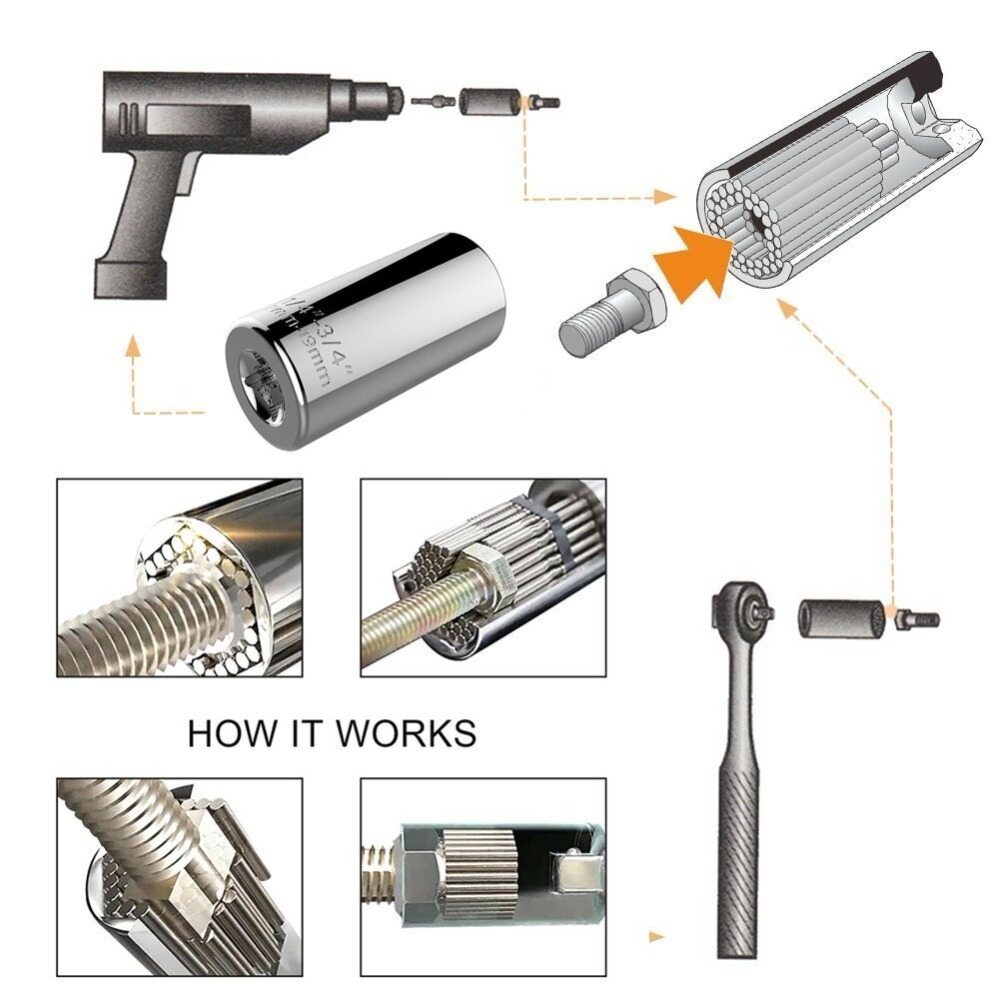 [[Ready Stock] KIPRUN Universal Torque Wrench Spanner Grip Multi Function Ratchet Socket Sleeve 7-19mm Power Drill  Ratchet Bushing Spanner Key Adapter Hand Tools,KIPRUN Universal Torque Wrench Spanner Grip Multi Function Ratchet Socket Sleeve 7-19mm Power Drill  Ratchet Bushing Spanner Key Adapter Hand Tools,]
