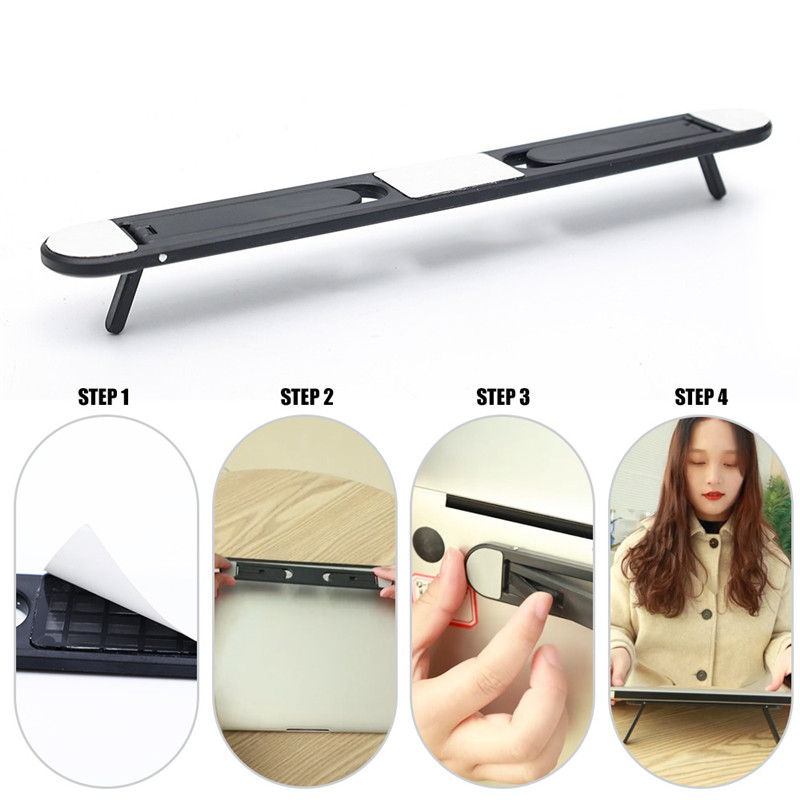 KEBETEME Foldable Portable Laptop Riser Stand Lightweight Adjustable Computer Holder Cooling Tablet Stand