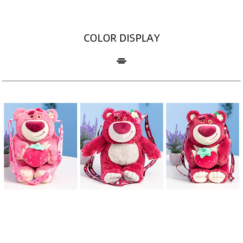 C&K Doll Plush Toy Doll Strawberry Bear Bag