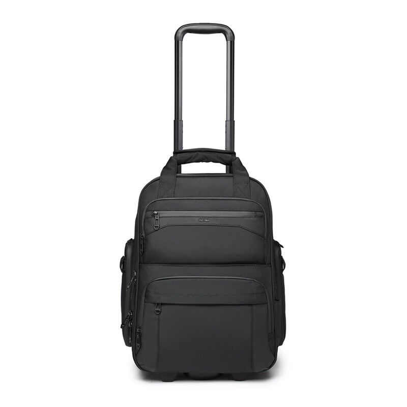 Ozuko 9699 Luxury Trolley Wheeled Laptop Bag Carry On Airport Bag with Wet Pocket & Shoe Bag for Travel With Ant-itheft lock