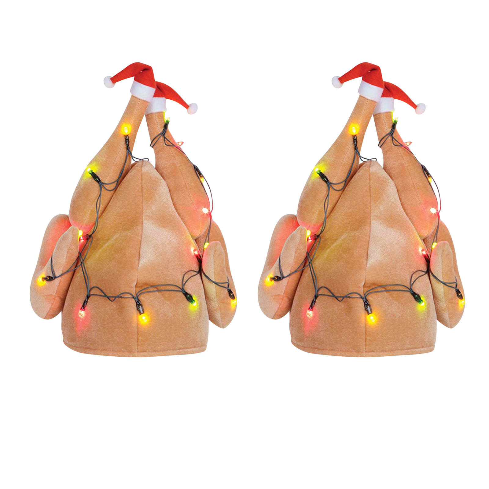 KINREX Thanksgiving Turkey Plush Hat – Funny Costume Headband For Kids & Adults
