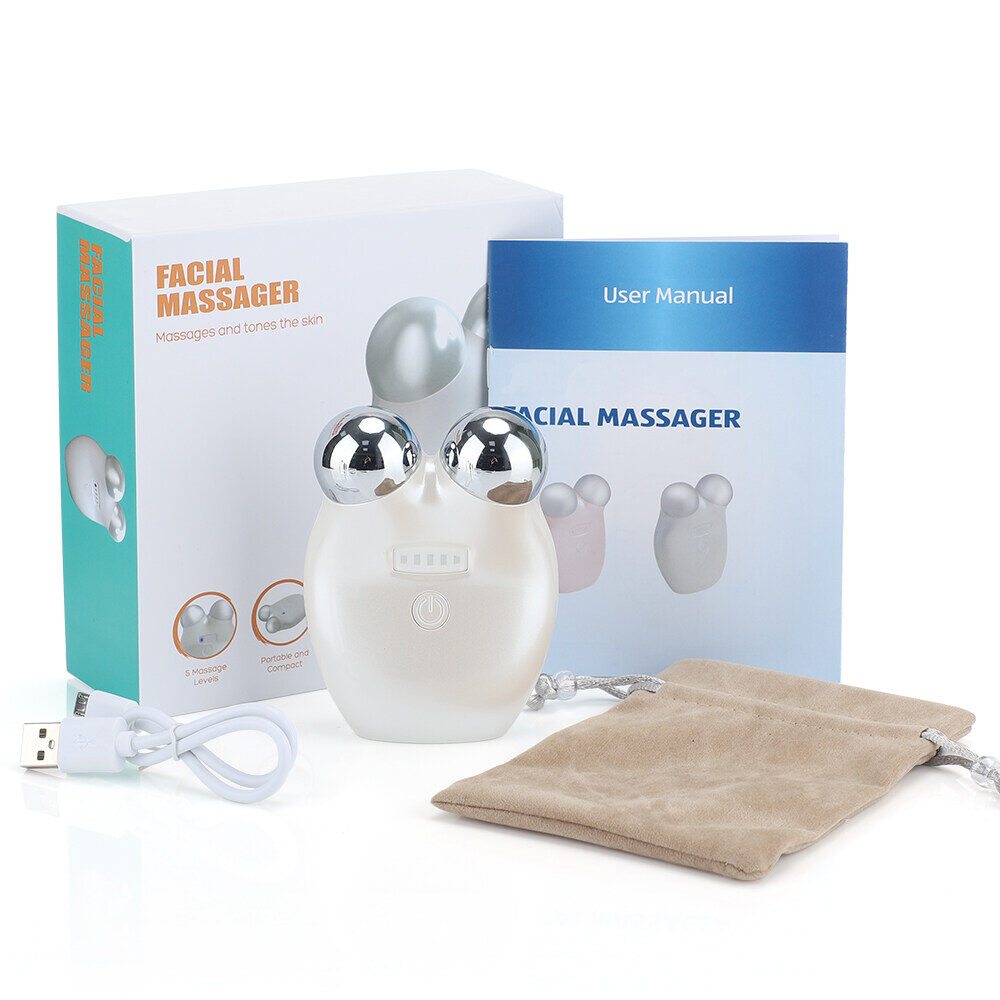 Pattsky Máy mát xa mặt cho cây mát xa mặt nâng cơ mặt ing Microcurrent Con lăn mát xa mặt Microcurrent Thiết bị massage Máy nâng cơ mặt