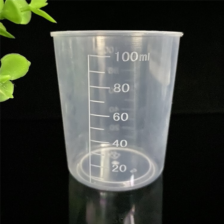 1 Chiếc Bình Đo Lường Bằng Nhựa 100Ml Cốc Đo Lường Dụng Cụ Phòng Thí Nghiệm Nhà Bếp Bề Mặt Chia Độ