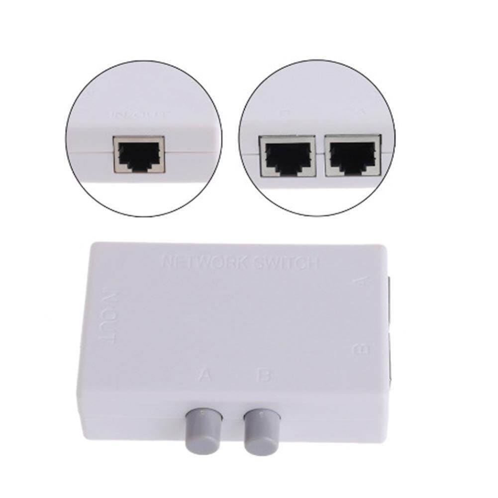 Công Tắc Mạng RJ45 2 Cổng Mini, Hộp Mạng Ethernet Bộ Chuyển Đổi HUB