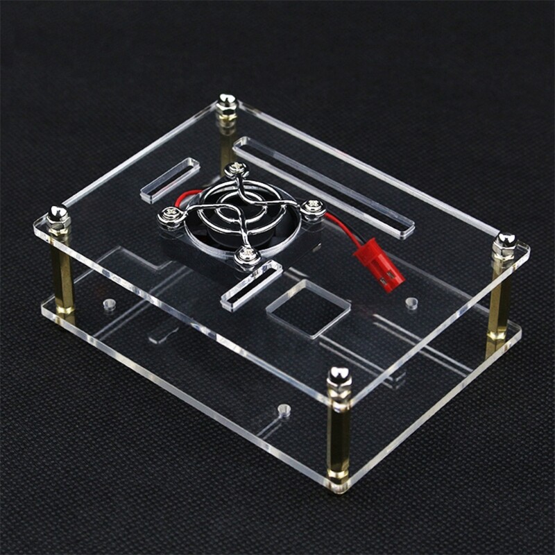 Raspberry Pi Rack Case with Raspberry Pi Heatsinks Stackable Case Stack Enclosure for Raspberry Pi 4/3/2 Model B