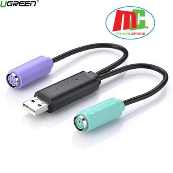 Cáp Chuyển Đổi USB 2.0 Sang 2 Cổng PS2 Ugreen 20219 - Hàng