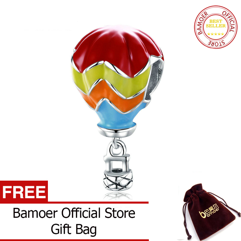 Bamoer 100% 925 sterling silver turkish balloon turkey ball beads fit charm bracelets sterling silver jewelry scc867