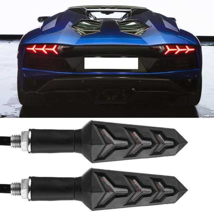 Pasangan Motor Berbentuk Y Sein LED Indikator Lampu Lampu