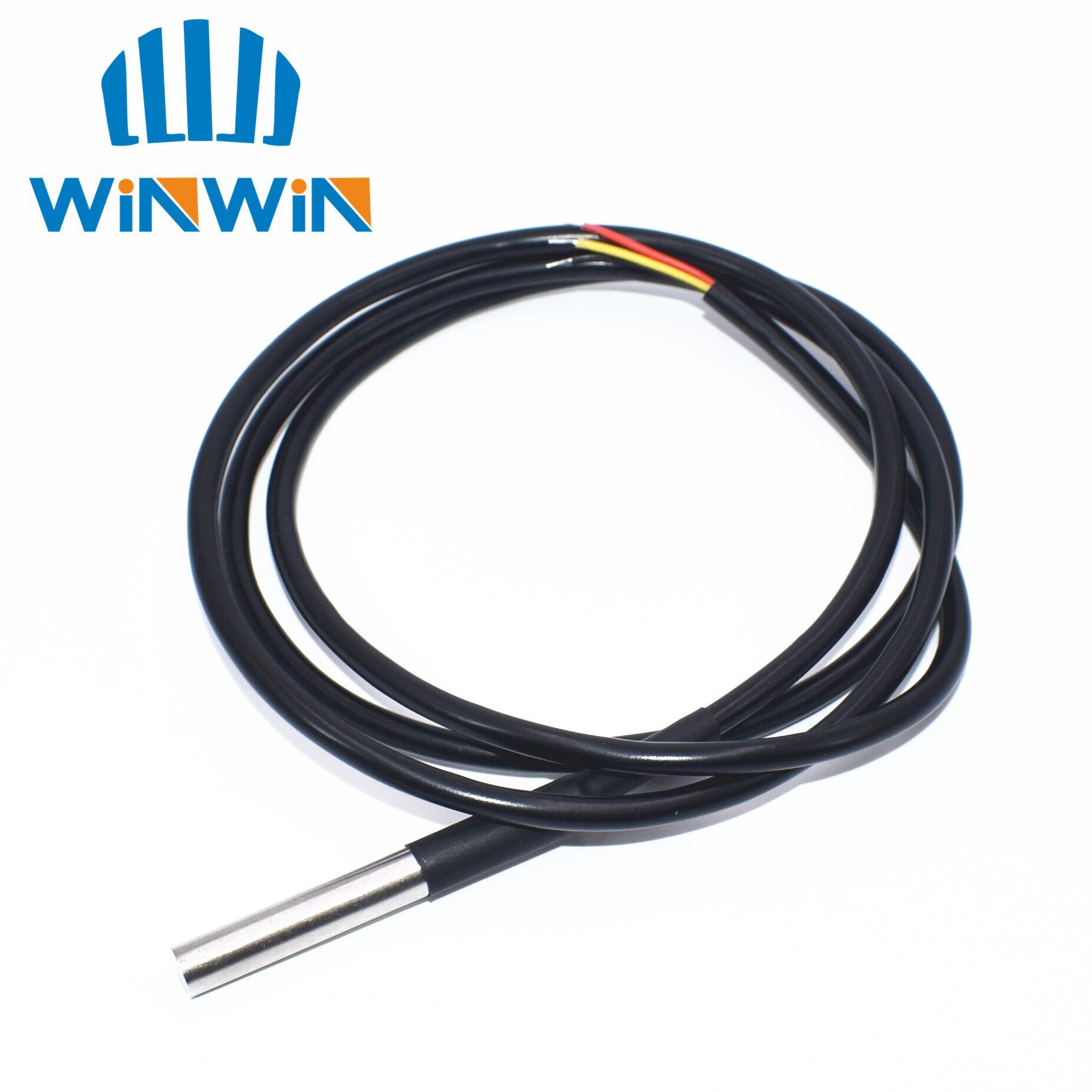 Ds1820 Stainless Steel Package Waterproof Ds18b20 Temperature Probe Temperature Sensor  1m/2m/3m 18b20 For Arduino