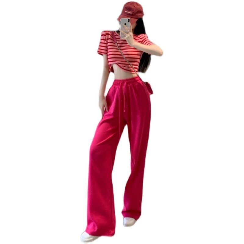 2 Pcs/set Dragon Fruit Color Summer Suit Women's Summer