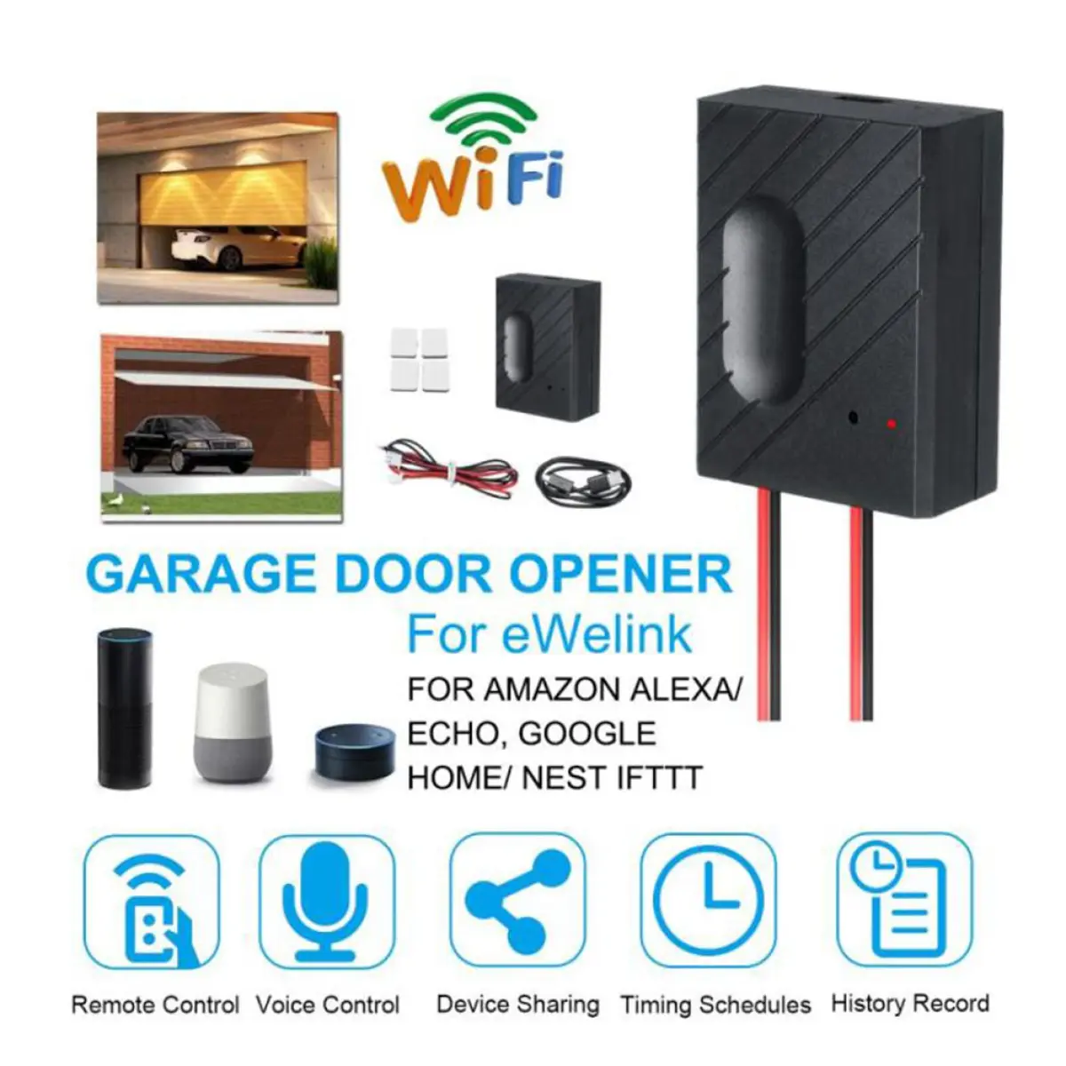 alexa compatible garage door opener