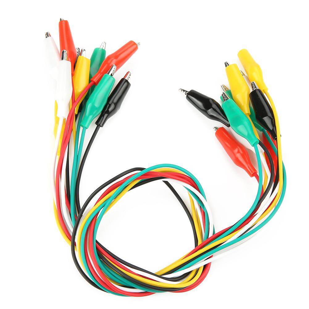 10pcs 50cm Crocodile Clip Number 35mm Double-ended Crocodile Clips Cable