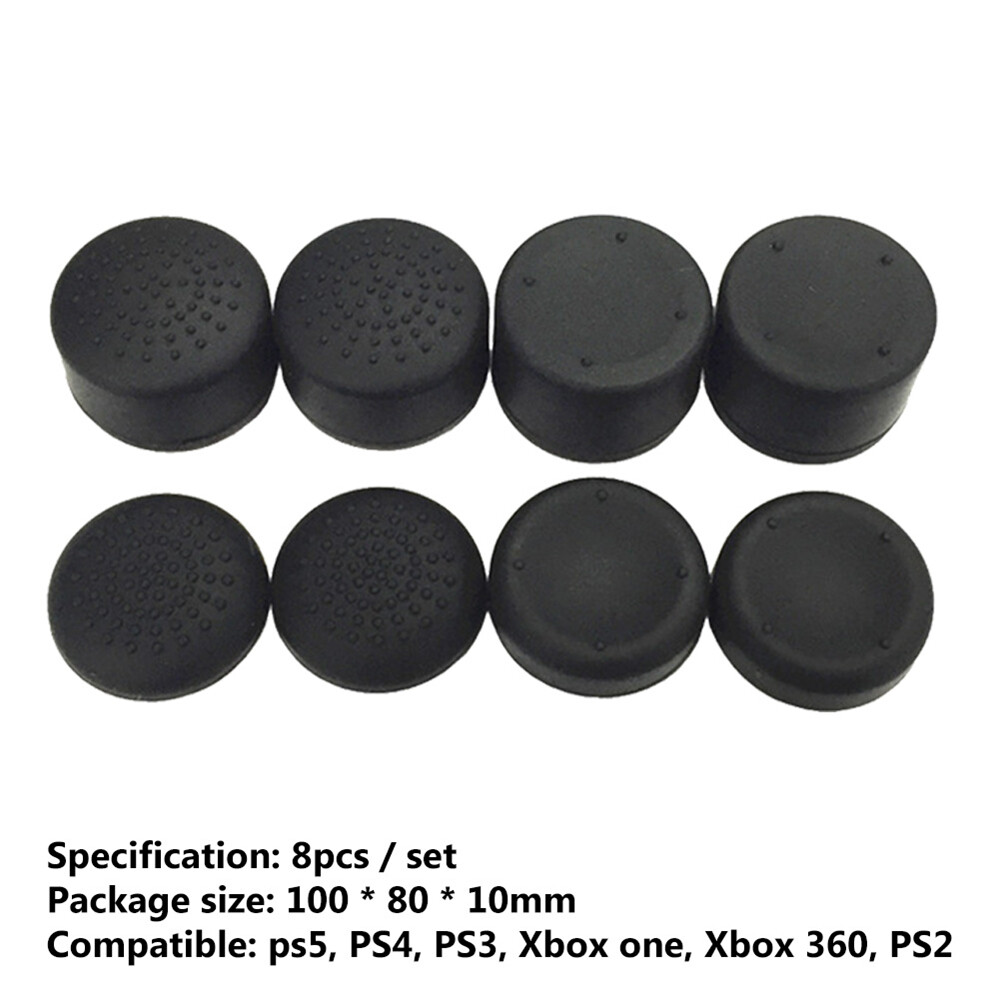 8 cái điều khiển Silicone cần điều khiển analog nắp chụp giữ Joystick bìa cho ps5/PS4 Phụ kiện chơi game