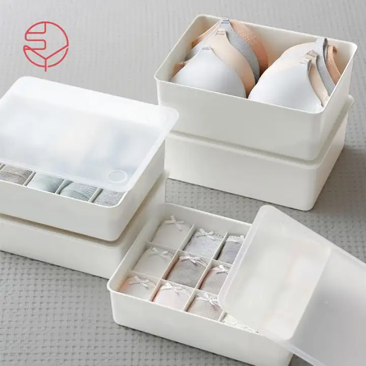 Shimoyama Pp Stackable Storage Box For Bra Socks Underwear