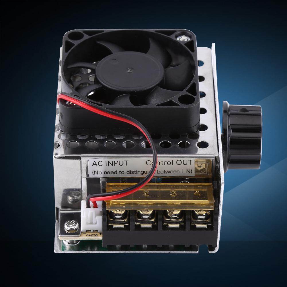 Zonejoy Bộ Điều Chỉnh Điện Áp 4000W Kìa Bộ Điều Khiển Tốc Độ Động Cơ Điều Chỉnh Nhiệt Độ Có Quạt