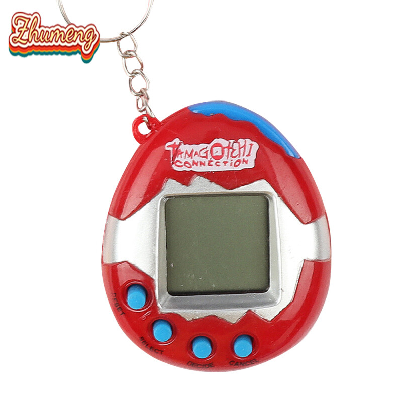 Zhumeng Nostalgic Tamagotchi Virtual Electronic Pets Machine Mini Handheld Game Console Solid Color Children Gifts