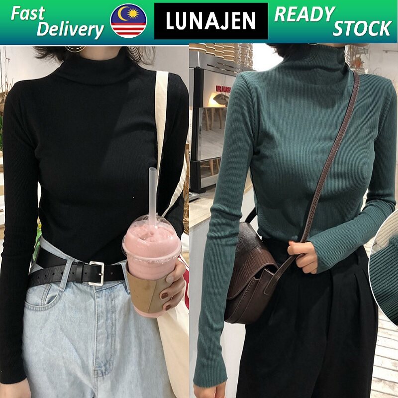 plain black turtleneck womens