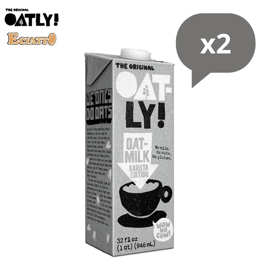 OATLY Oat Barista Milk for Coffee (100 Vegan), Susu Oat for Kopi Halal
