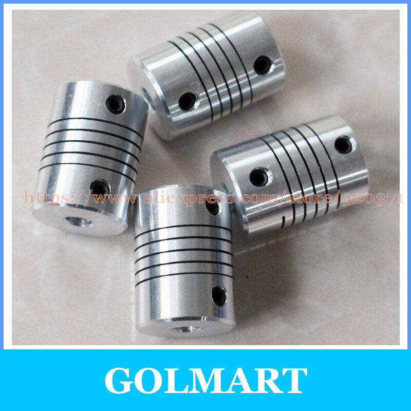 D18*l25 Shaft Coupling Flexible 3/4/5/6/6.35/7/8/10 Mm Cnc Motor Coupler