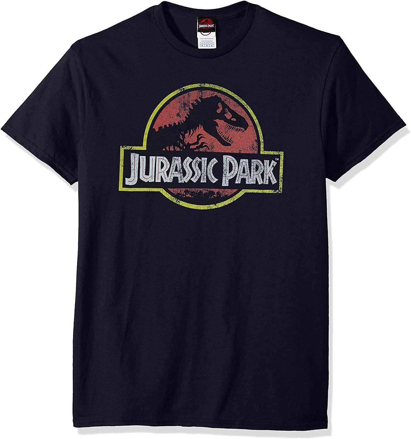 เสื้อยืดผู้ชาย Jurassic Park Logo Men's T-Shirt t shirt men cotton ...