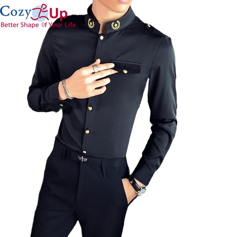 Cozy Up Men Red Black Shirt Shirt Slim Fit Casual Shirts Camisa Hombre Camisa Social Masculina Shirts Men Dress