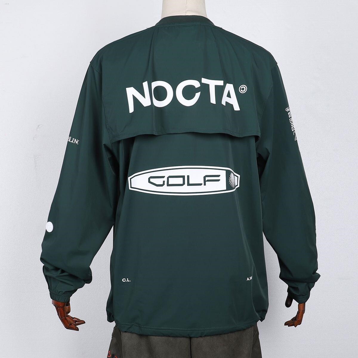 WGB New Original Old White NOCTA GOLF Co-Branded Golf Long-Sleeved Quick-Drying Nylon Long-Sleeved Round Neck Printed T-Shirt