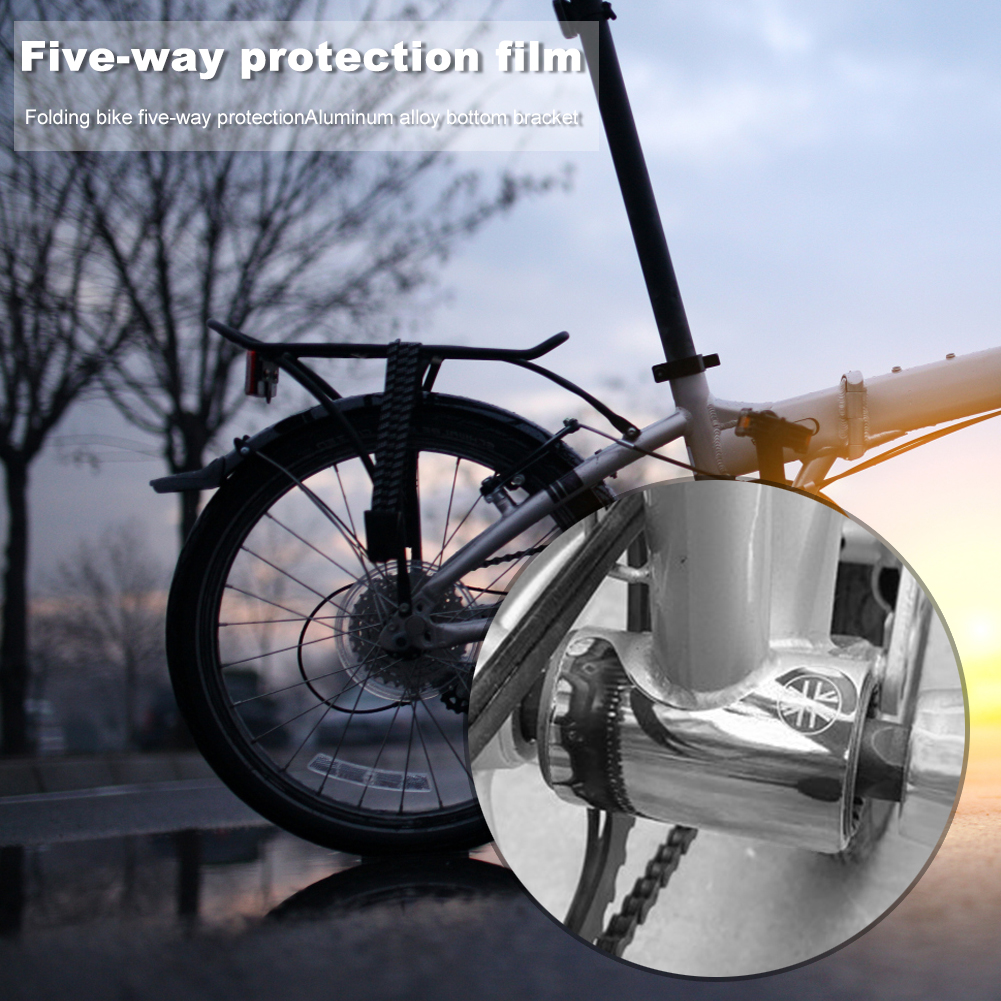 Nhãn Dán Đáy Carbon Cho Xe Đạp Gấp Brompton BB Pad Bảo Vệ