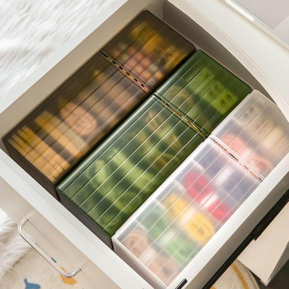 WENTIVV USB Charging Cord Box Partitioned Plastic Storage Power Wire Bin Charging Plug Case Cable Holder Data Line Organizer