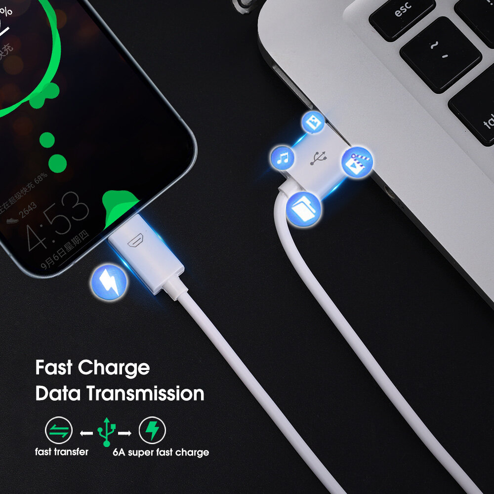6A USB Fast Charging Cable Micro USB Quick Charger Cable Data Sync Line  for Android Phone
