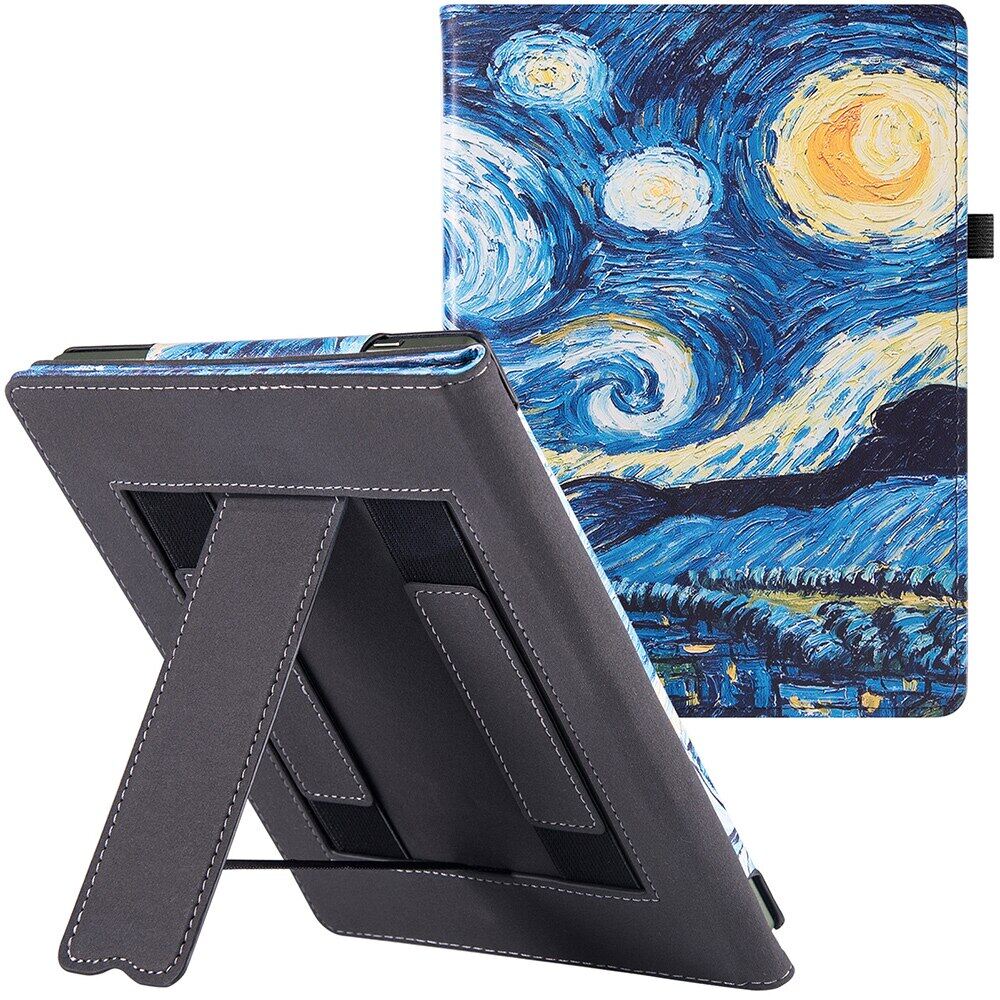 Onyx Boox Nova Air 2 Case - PU Leather Protective Sleeve Cover With Stable Stand And Hand Strap/Auto Sleep And Wake