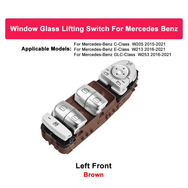 Window control switch button console for mercedes-benz c-class w205 glc w253 e-class w213 c200 c300 c350 2059056811