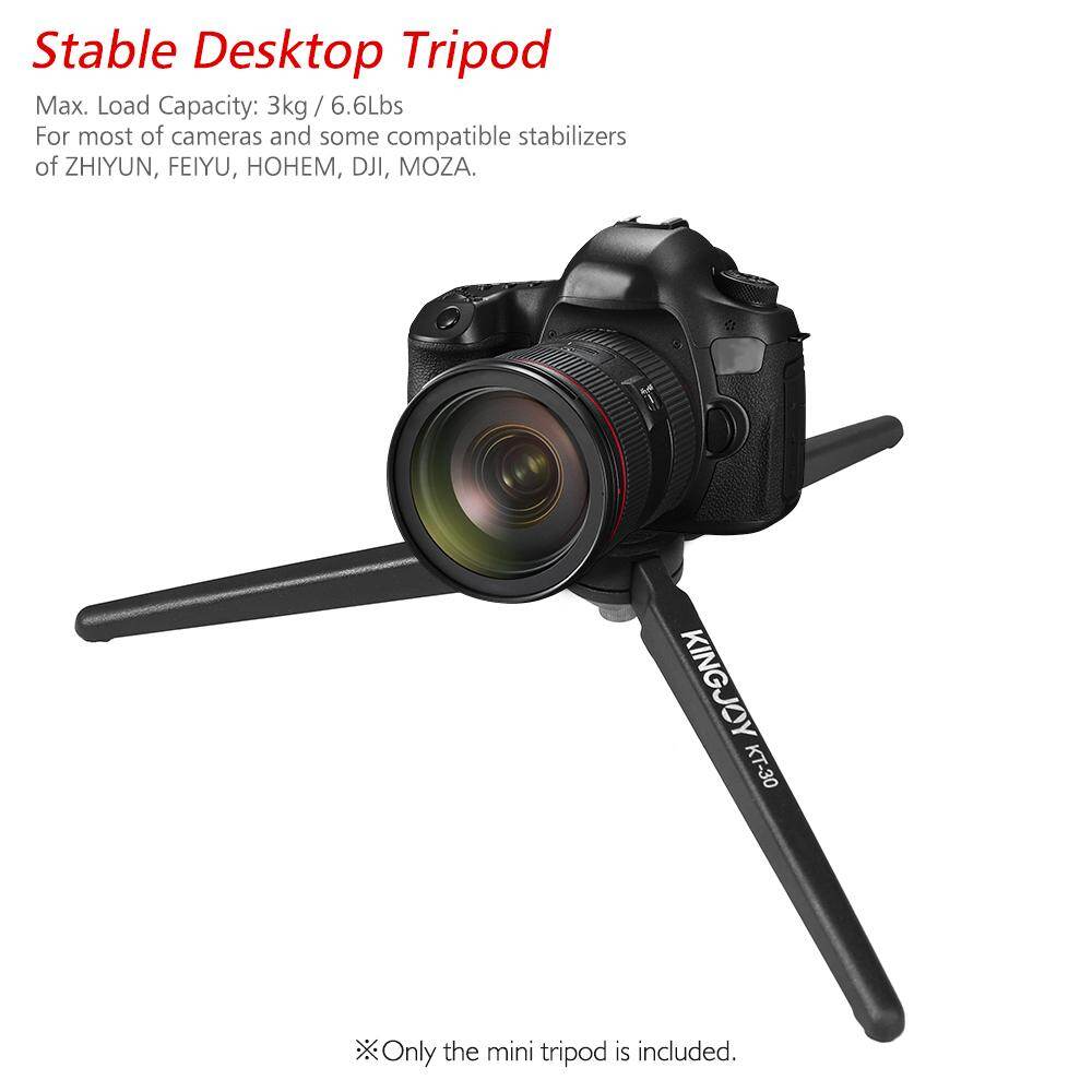 Andoer Portable Mini Tripod Stabilizer Stable Aluminium Alloy Desktop Tabletop Three-leg Stand Holder Support Base   with 1/4 Inch Screw for GoPro Cameras DSLR Camcorder for Stabilizers of ZHIYUN FEIYU HOHEM DJI MOZA Max. Load Capacity 3kg/6.6Lbs