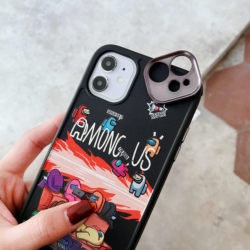 Game Characters Peas Battle Pattern Phone Case for IPhone 7 8 Plus SE 2020 Case IPhone 12 Pro Max Cute Cartoon Cover Case for IPhone 11 Pro Max XR XS MAX Soft Silicone Case