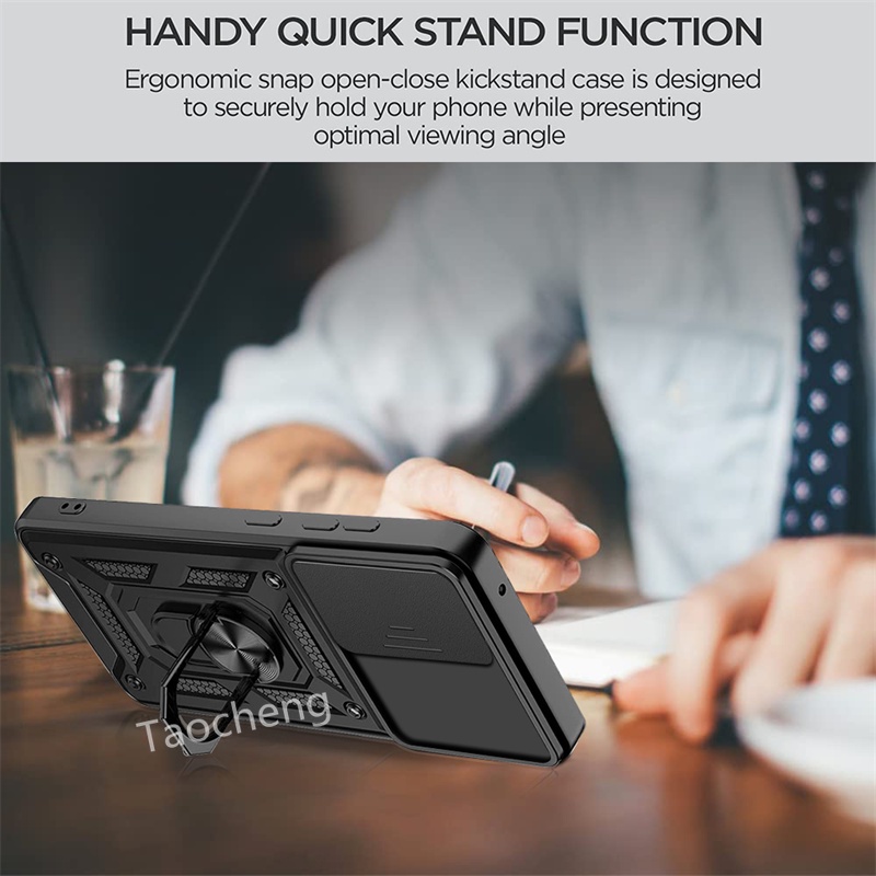 Casing For infinix note 30 Pro note30Pro VIP 4G 5G 2023 Phone Case Armor Ring Bracket Casing Shockproof Push Pull Camera Protection Back Cover