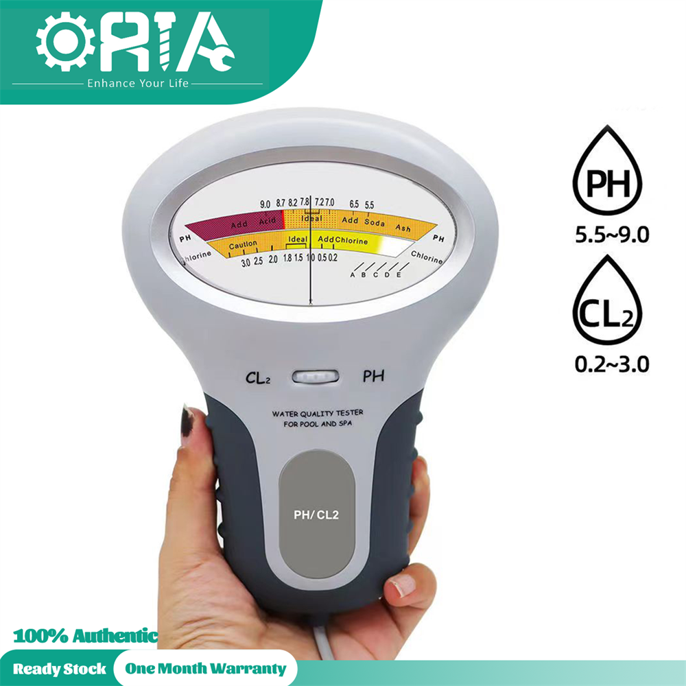 ORIA Water Quality Tester PH Meter Monitor Chlorine Tester Portable ...