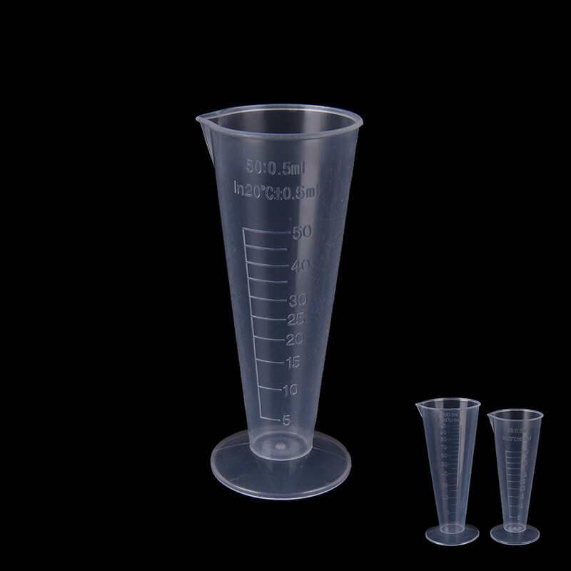 Graceful 50ml 100ml Transparent cup scale Plastic measuring cup Measuring Tools NEW,