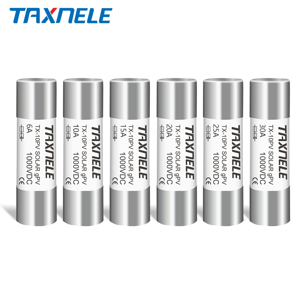 1000v dc pv solar fuse 10*38mm 2a 6a 8a 10a 12a 15a 20a 30a metal alloys for power system protection