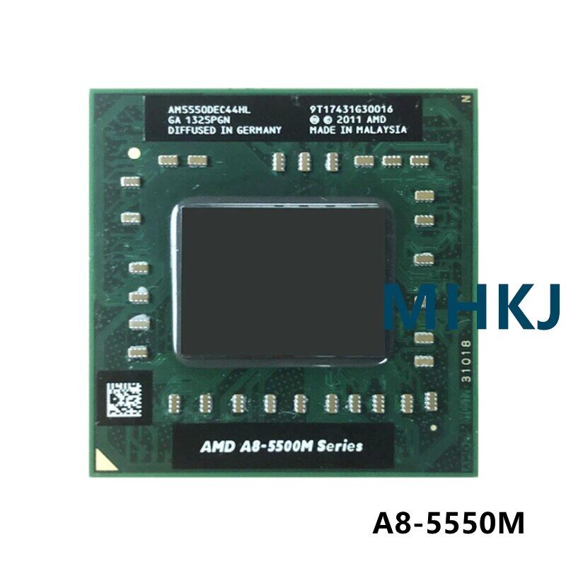 Amd a8-series a8-5550m a8 5550m 2.1 ghz quad-core quad-thread cpu processor am5550dec44hl socket fs1