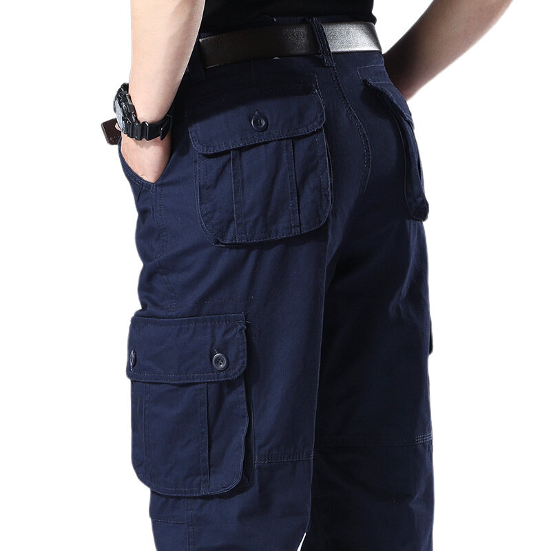 Lansboter Men's Cotton Casual Military Army Cargo Camo Combat Work Pants with 6 Pocket