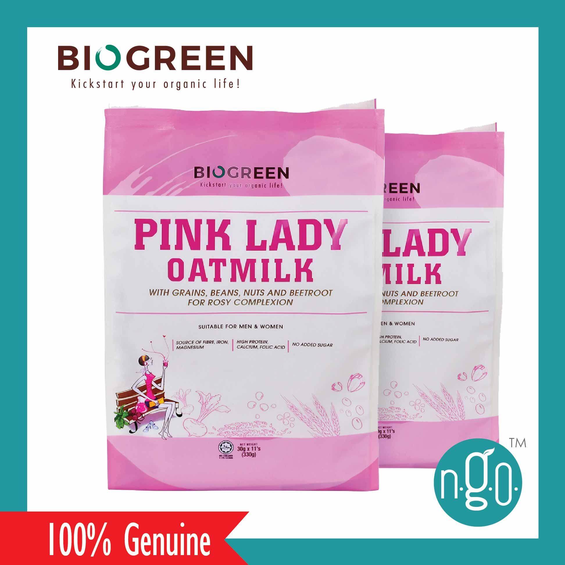 Biogreen Pink Lady Oatmilk Sachet 11x30g Pkt X2pack Lazada