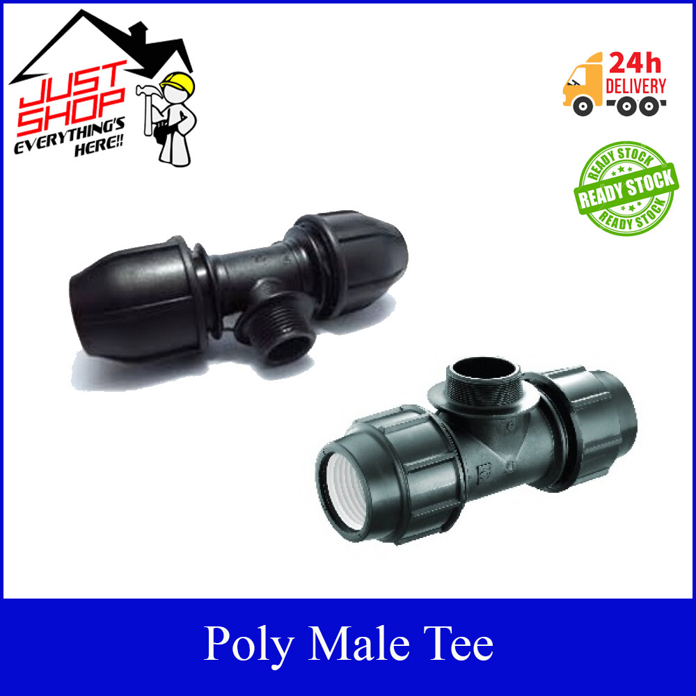 Poly Pipe Connector HDPE Poly Male Tee (SIRIM APPROVED) / Poly Fitting