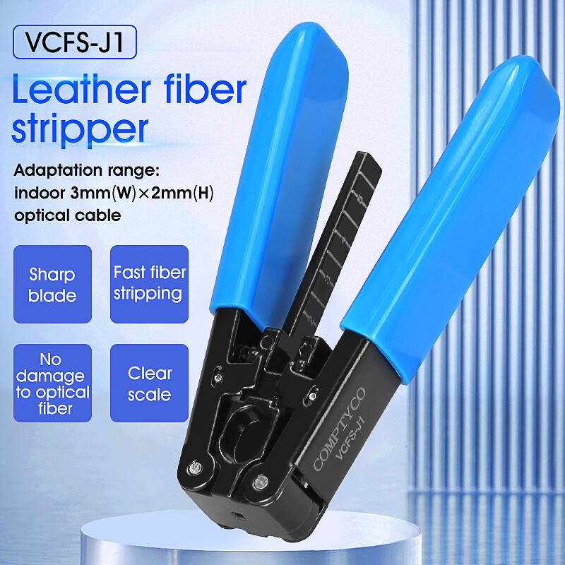 Dụng Cụ Tước Quang Kìm Cắt Cáp Kìm Tuốt Sợi Quang Cho FTTH Dây Cáp Tước Màu Xanh Dương