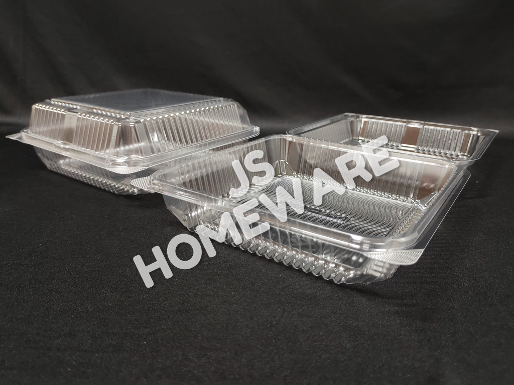 Kuih Container L300 / Disposable Plastic Clear Bakery Container (50pcs±