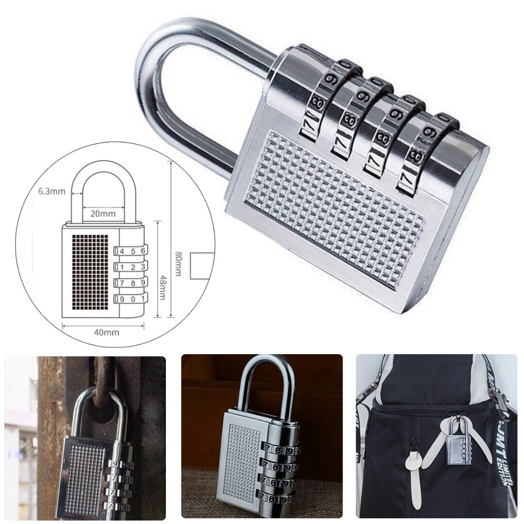 Mới an ninh chịu được thời tiết ổ khóa ngoài trời chịu lực cao 4 tổ hợp số khóa